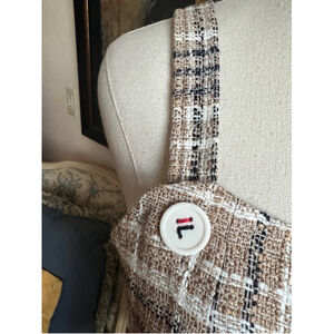 NWT Women's Fila Beige Crop Top S